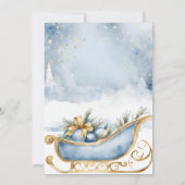 Invitation Ours Noël un premier anniversaire hiver (Dos)