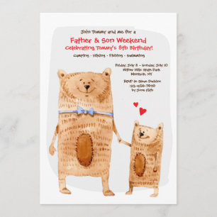 Invitation Ours père et fils