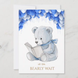 Invitation Ours personnalisé lecture d'un Baby shower de livr