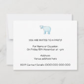 Invitation Ours polaire. (Devant)