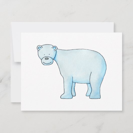 Invitation Ours polaire. (Dos)