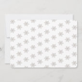 Invitation Ours polaire d'hiver Attendre Baby shower rose (Dos)