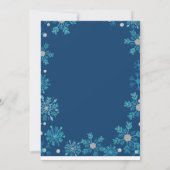 Invitation Ours polaire Hiver Onederland Anniversaire Invitat (Dos)