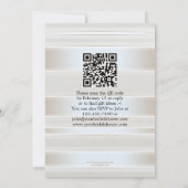 Invitation Ours polaire QR Code Hivernal Douche nuptiale Invi (Dos)