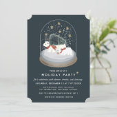 Invitation Ours polaires Globe des neiges Marine Business Fêt (Debout devant)