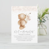 Invitation Ours & The Bee Baby Shower (Debout devant)