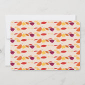 Invitation Ours Tourne un animal d'automne premier anniversai (Dos)