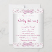 Invitation Ours Tutu Princess Baby shower rose Teddy (Dos)