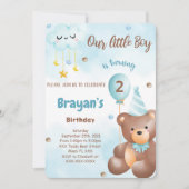 Invitation Ourson (Devant)