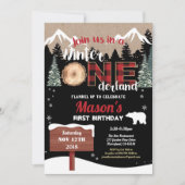 Invitation Ourson d'Onederland (Devant)