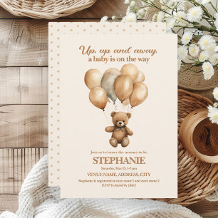 Invitation Ourson en aller vers le haut Genre Neutre
