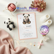 Ourson Maman Ours Panda Aquarelle Pattes Roses