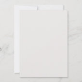 Invitation Ourson mignon pour la douche de bébé rookie de bas (Dos)