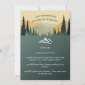 Invitation Outdoor Adventure Bachelor Week-end Itinéraire (Devant)