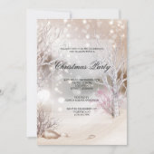 Invitation Outdoor Winters Scène Noël fête (Devant)