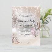 Invitation Outdoor Winters Scène Noël fête (Debout devant)