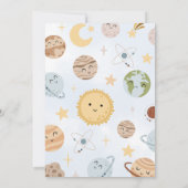 Invitation Outer Space Birthday First Trip Around The Sun  (Dos)