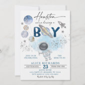 Invitation Outer Space Boy Baby Shower Galaxy Baby Shower (Devant)