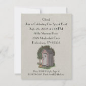 Invitation Outhouse d'Apple Orchard (Dos)