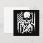 Invitation Outil de plomberie Plumber American Flag Outils de (Devant / Derrière)