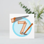 Invitation Outillage de construction garçon de 7 ans concepti (Debout devant)