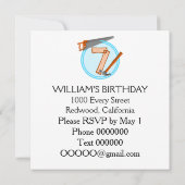 Invitation Outillage de construction garçon de 7 ans concepti (Dos)