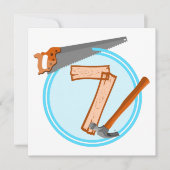 Invitation Outillage de construction garçon de 7 ans concepti (Devant)