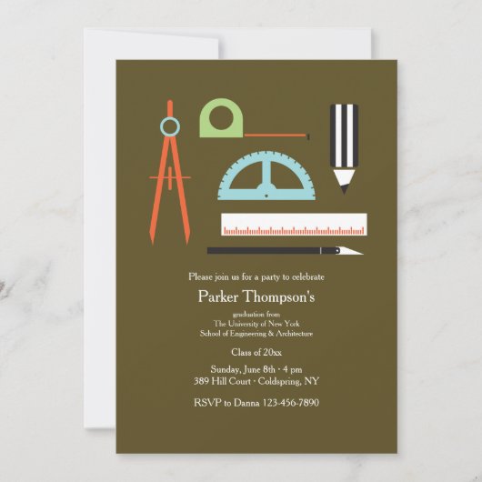 Invitation Outils d'Architecte (Devant)