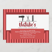 Invitation Outils de Coiffeur (Devant / Derrière)