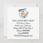 Invitation Outils de construction pour garçon de 6 ans concep (Dos)