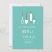 Invitation Outils d'invitation de fête d'anniversaire de pâti (Devant)