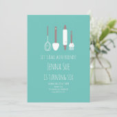 Invitation Outils d'invitation de fête d'anniversaire de pâti (Debout devant)