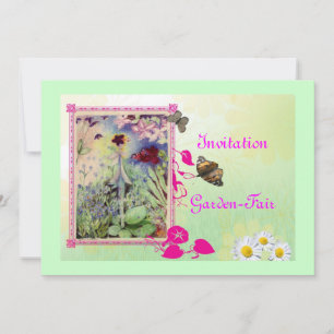 Invitation ouverture de jardin de fées
