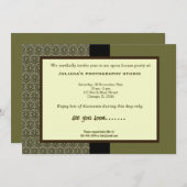 Invitation Ouverture de la nouvelle entreprise (Devant / Derrière)