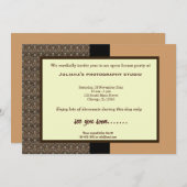 Invitation Ouverture de la nouvelle entreprise (Devant / Derrière)