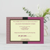 Invitation Ouverture de la nouvelle entreprise (Debout devant)