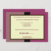 Invitation Ouverture de la nouvelle entreprise (Devant / Derrière)