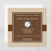 Invitation Ouverture de la nouvelle entreprise (Devant / Derrière)