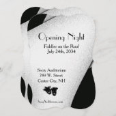 Invitation Ouverture de l'invitation de théâtre de nuit (Devant / Derrière)