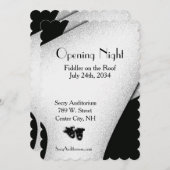 Invitation Ouverture de l'invitation de théâtre de nuit (Devant / Derrière)