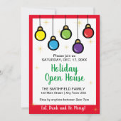 Invitation Ouverture de l'ornement de pendaison de Noël (Devant)