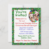 Invitation Ouverture de Noël Airedale (Dos)