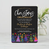 Invitation Ouverture de Noël colorée (Debout devant)