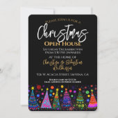 Invitation Ouverture de Noël colorée (Devant)