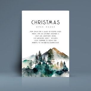 Invitation Ouverture de Noël de la forêt d'hiver