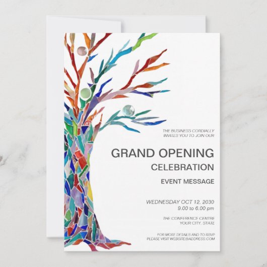 Invitation Ouverture d'entreprise (Devant)