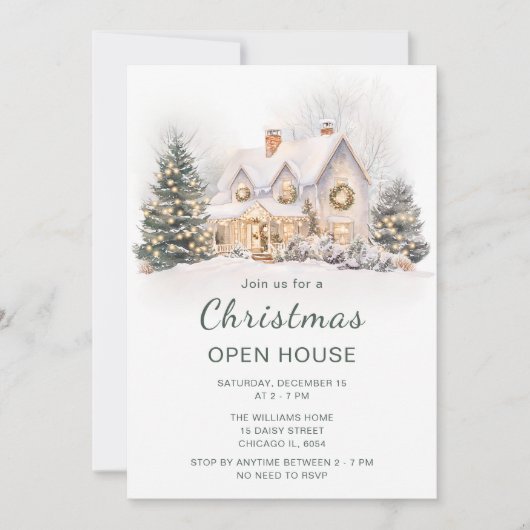 Invitation Ouverture des fêtes de Noël (Devant)