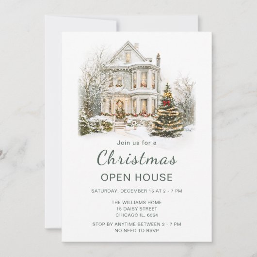 Invitation Ouverture des fêtes de Noël (Devant)