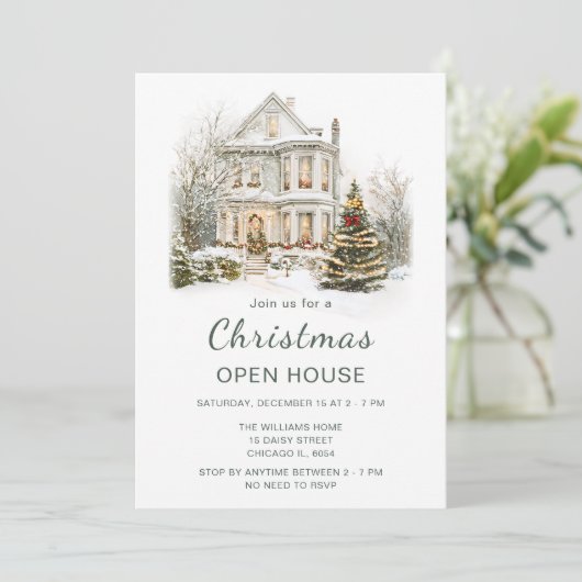 Invitation Ouverture des fêtes de Noël (Debout devant)