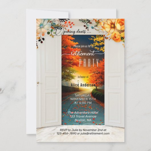 Invitation Ouverture des portes Automne Retraite (Devant)